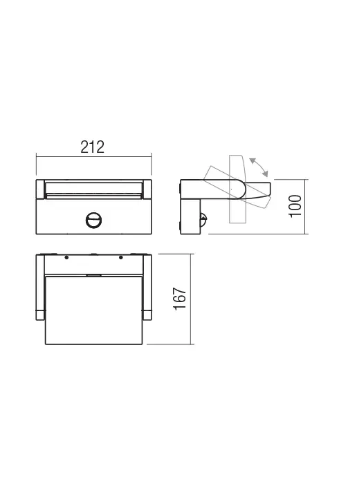 Flip Wall Lamp With Sensor applique