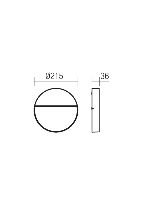 Even Applique Ø215mm Rotondo