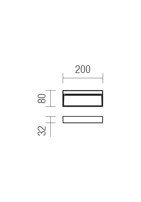 Even Applique 200Mm/80Mm Rettangolo