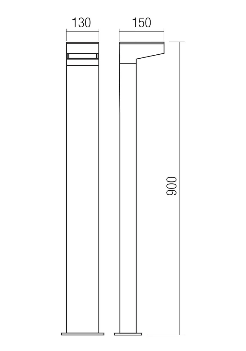 Cape Paletto 3000k Bollard 20°X 40°