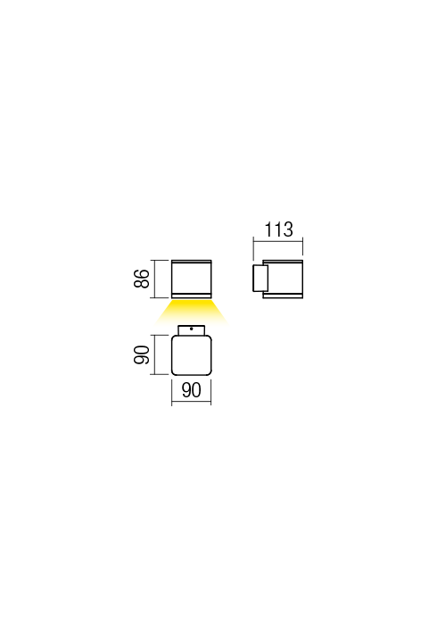 Beta Applique Luce Diretta 3000k