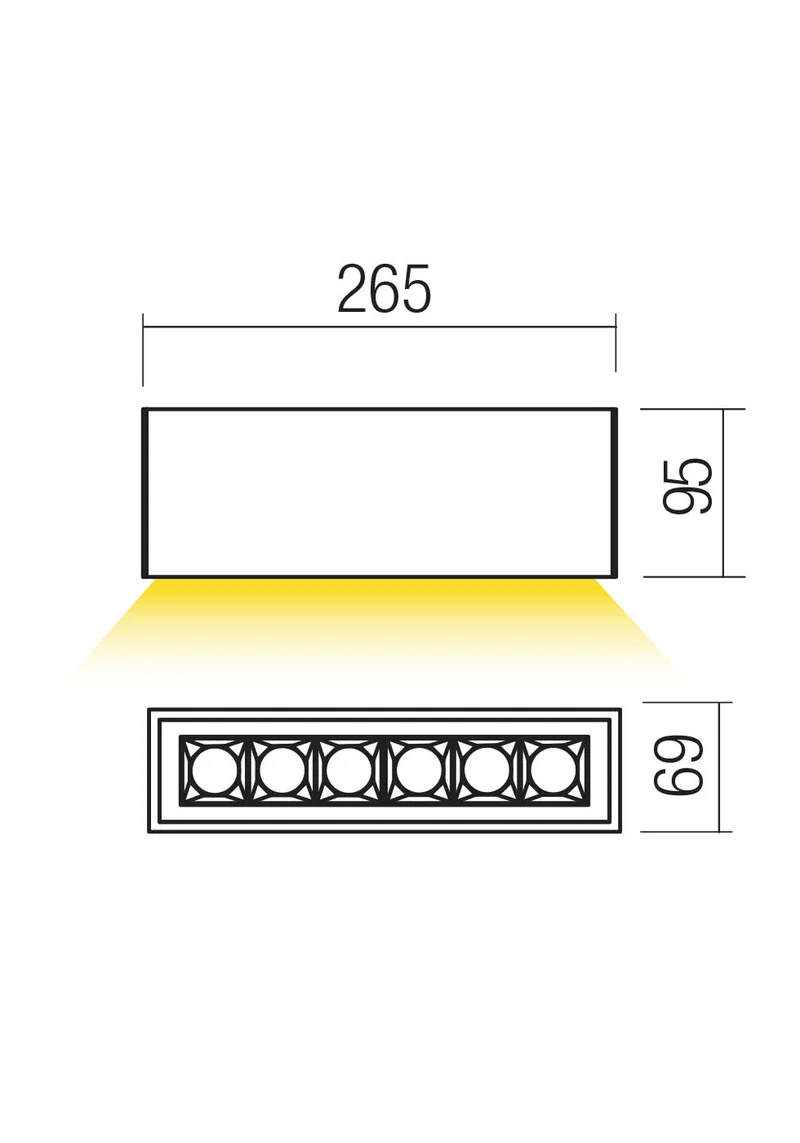 Aroos Plafoniera 2700k