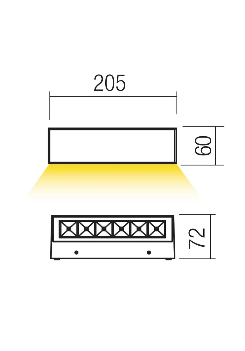 Aroos Applique Single Emission 3000k