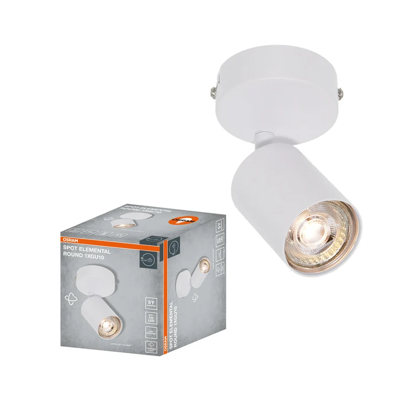 OSRAM LED Spot ELEMENTAL Bianco, rotondo, 1xGU10, Bianco, 14 x 8 cm