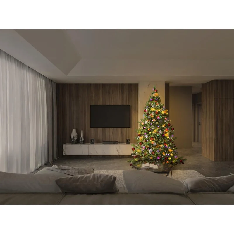 OSRAM Wifi SMART+ catena luminosa illuminazione natalizia con 200 LED, Magic RGB, dimmerabile, 8,4W, 20m