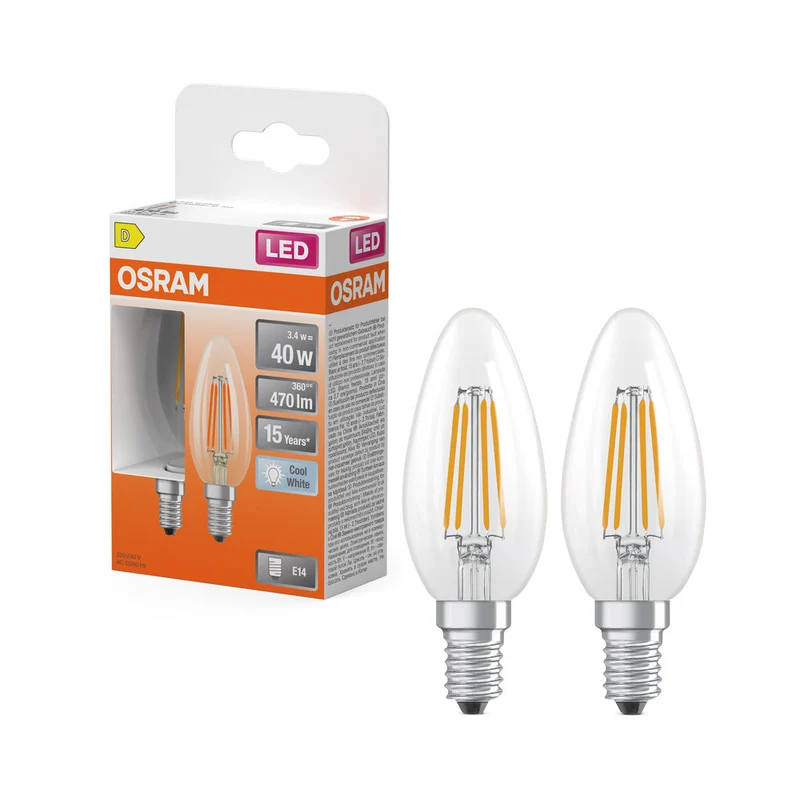 Retrofit LED CLASSIC B 3.4W 840 Chiaro E14 1