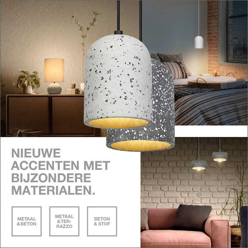 OSRAM DECOR Lampada a sospensione Mold 225MM 1xE27 Grigio scuro