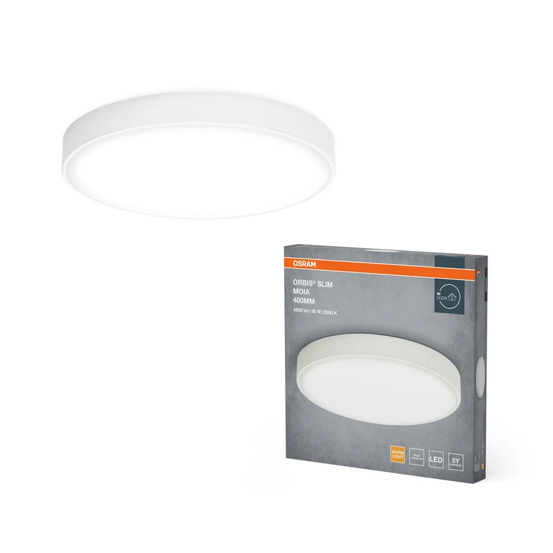 OSRAM ORBIS Slim Moia lampada da soffitto, bianca, 36W, 4500lm