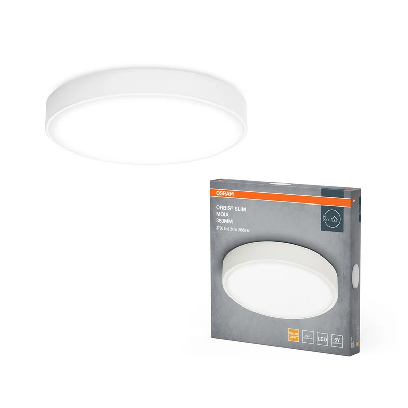 OSRAM ORBIS Slim Moia lampada da soffitto, bianca, 24W, 2600lm