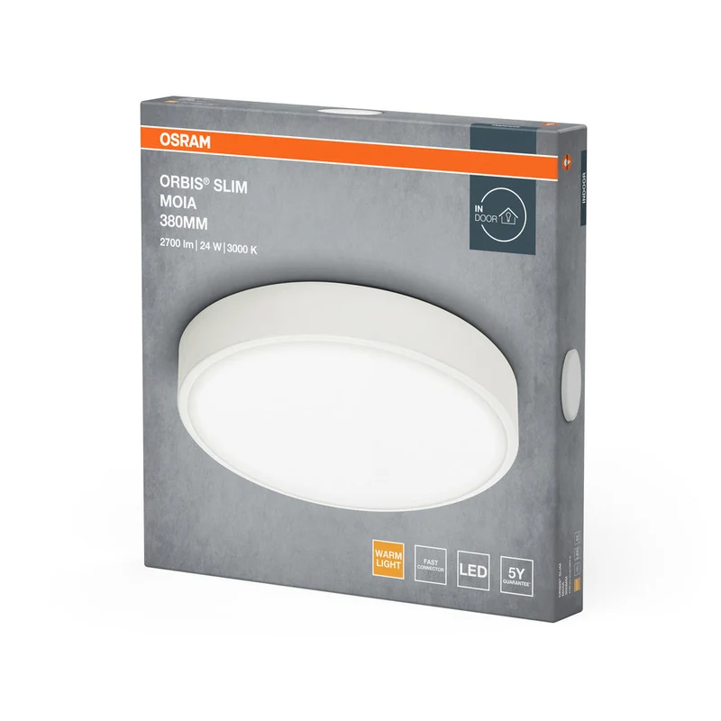 OSRAM ORBIS Slim Moia lampada da soffitto, bianca, 24W, 2600lm