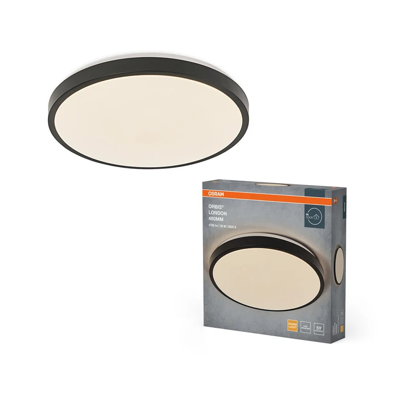OSRAM ORBIS LONDON lampada da soffitto, nero, 36W, 4150lm