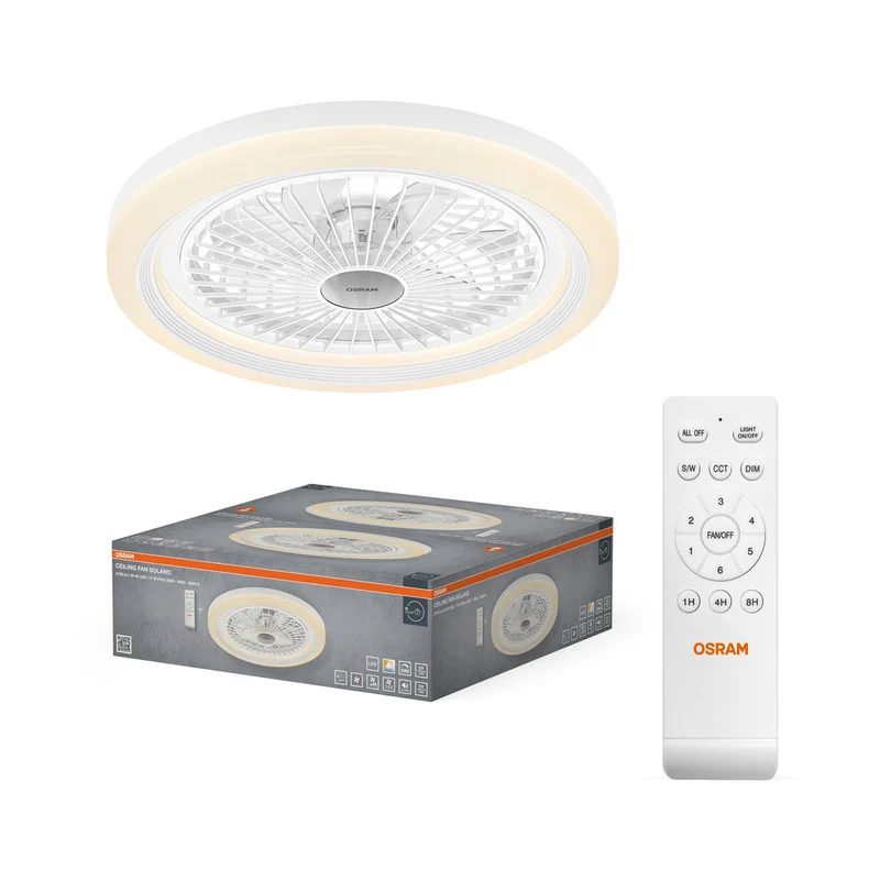 VENTILATORE DA SOFFITTO SOLANO 490 43W CCT OSRAM