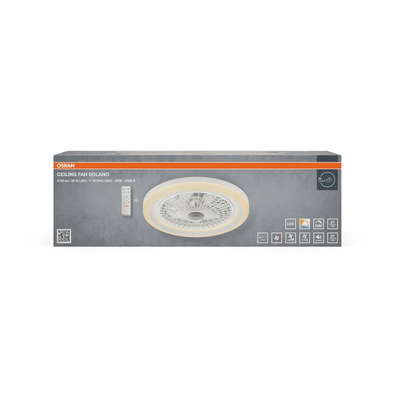 VENTILATORE DA SOFFITTO SOLANO 490 43W CCT OSRAM