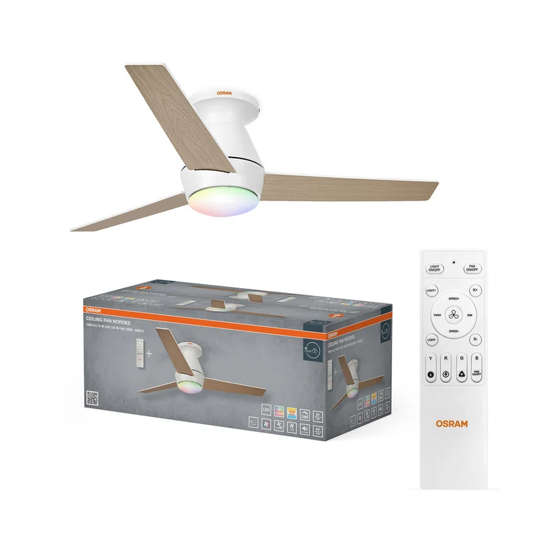 VENTILATORE DA SOFFITTO NORDES 1065 38W CCTRGB OSRAM