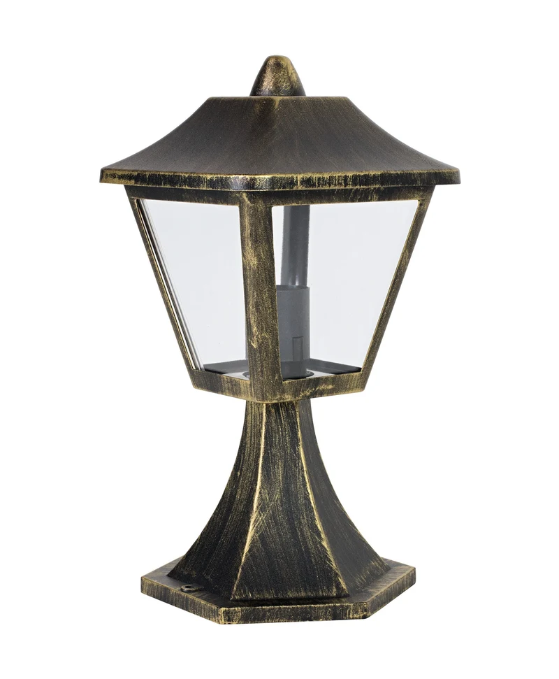 OSRAM ENDURA Classic Außenleuchte 33cm, Schwarz-Gold IP44