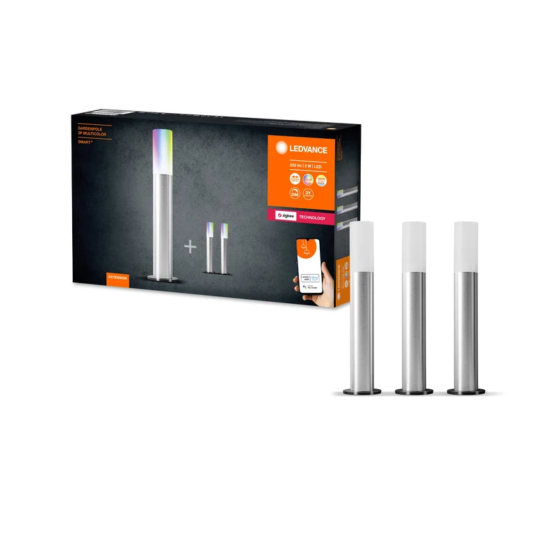LEDVANCE Zigbee SMART+ LED da giardino Gardenpole, RGB multicolore, 3W, 420lm