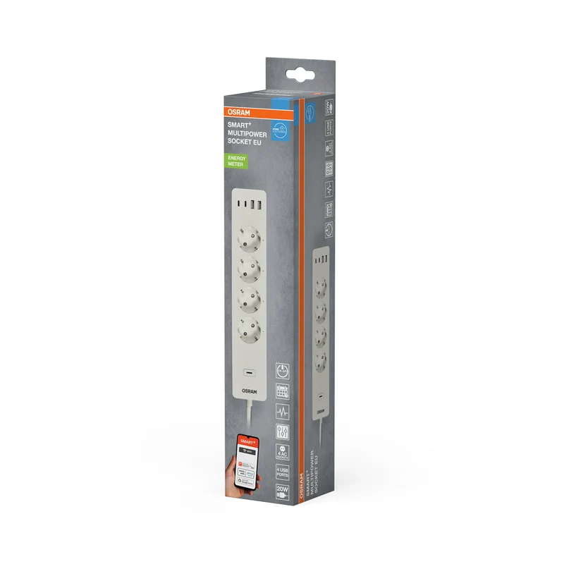 OSRAM Wifi SMART+ multipresa intelligente EU (2. Gen.) bianca