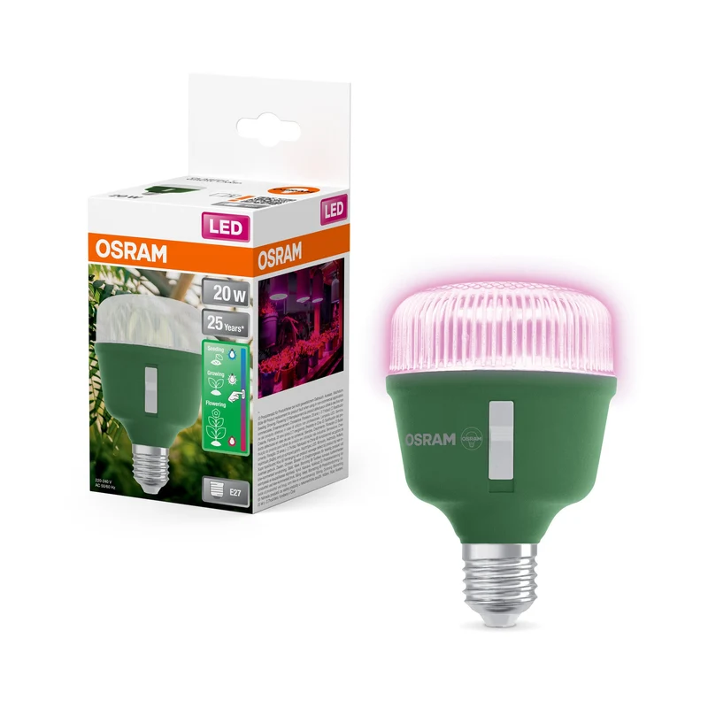 OSRAM LED STAR GROW Luce per piante, 20W, Chiaro, E27