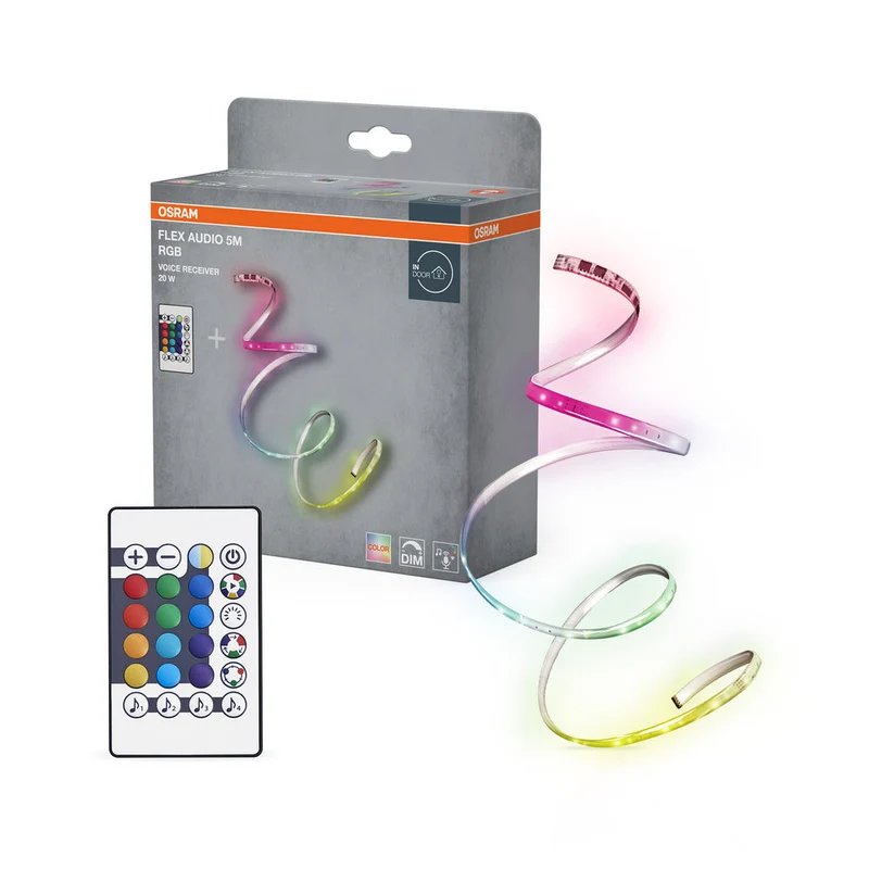 OSRAM FLEX AUDIO 5M striscia LED VR RC, bianco, 21W, 320lm