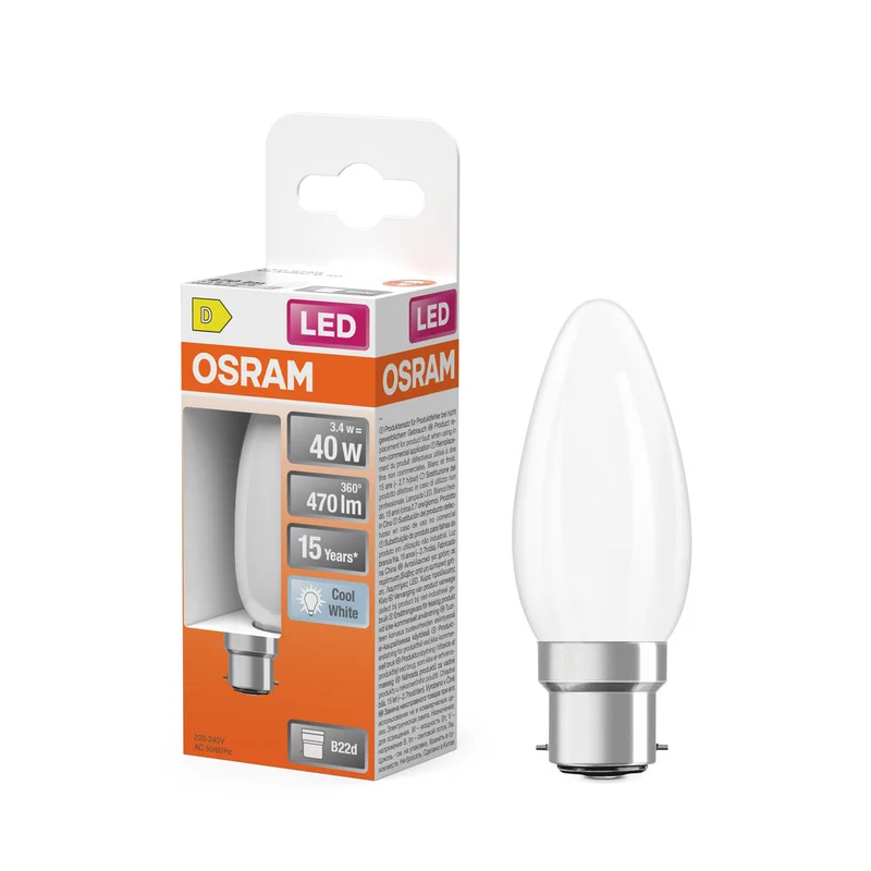 Retrofit LED CLASSIC B 3.4W 840 Opalino B22d