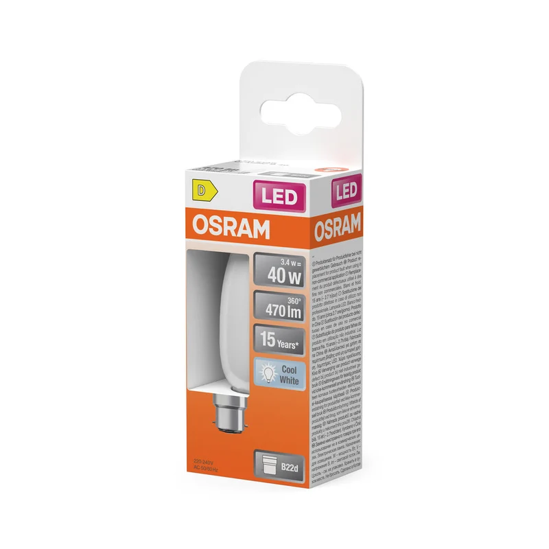 Retrofit LED CLASSIC B 3.4W 840 Opalino B22d