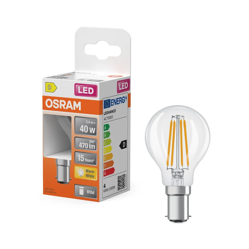 Retrofit LED CLASSIC P 3.4W 827 Chiaro B15d
