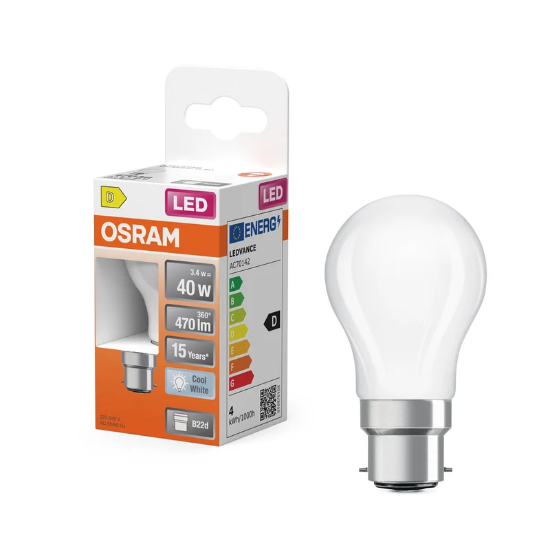 Retrofit LED CLASSIC P 3.4W 840 Opalino B22d