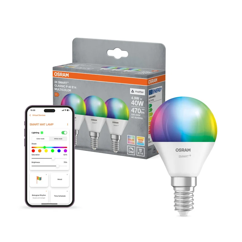 SMART+ MATTER CLASSIC forme Multicolore 4.9W 827...865 Multicolore E14 TRIPLO PACCO 6