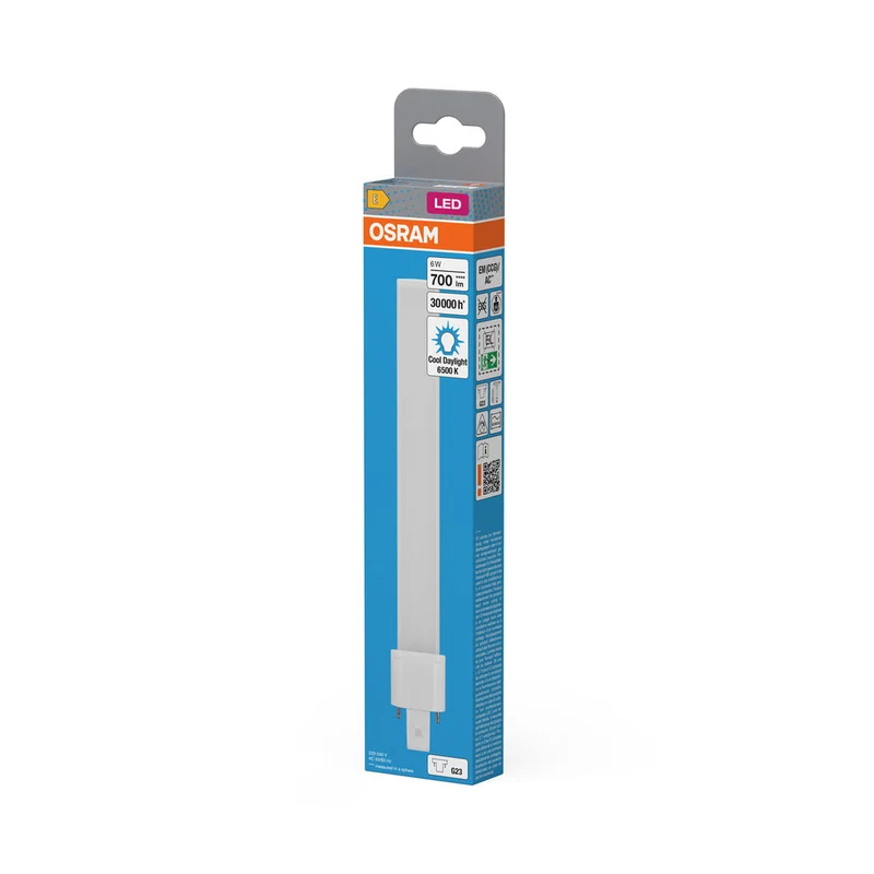 OSRAM DULUX LED S EM & ALIMENTAZIONE AC 6W 865 G23