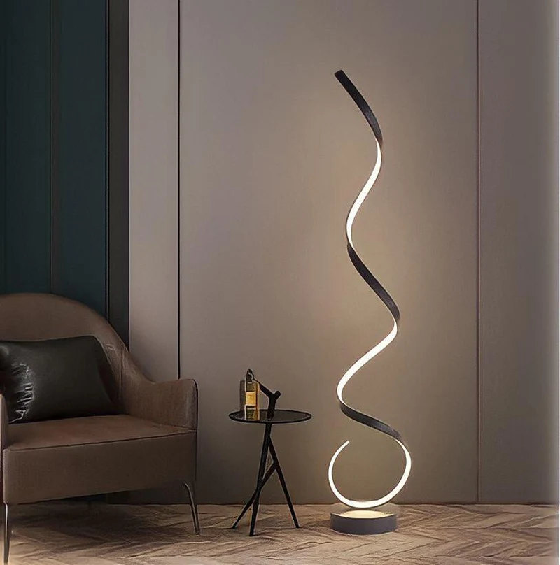 Stehlampe im Spiral Design