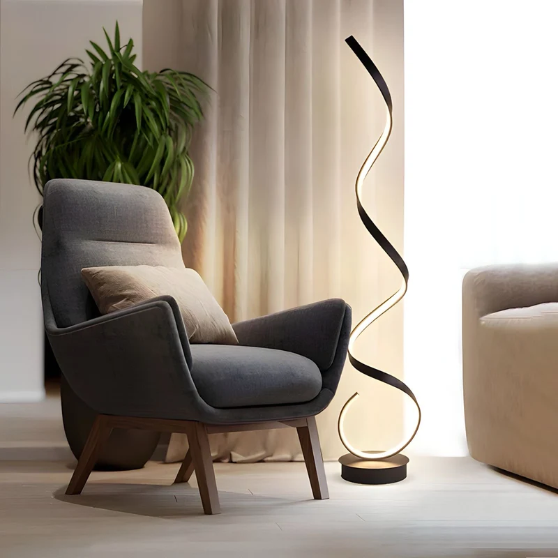 Stehlampe im Spiral Design