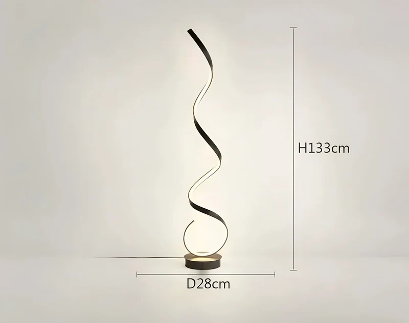 Stehlampe im Spiral Design