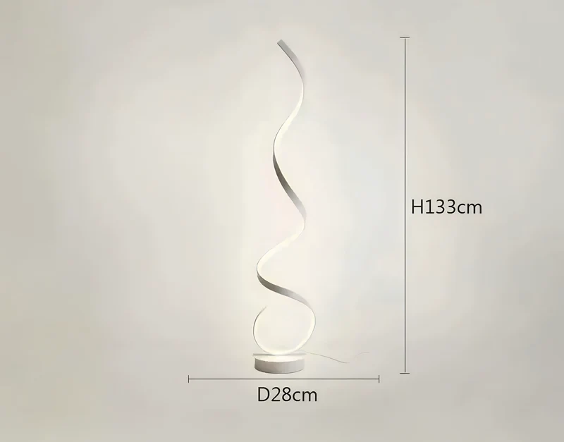Stehlampe im Spiral Design