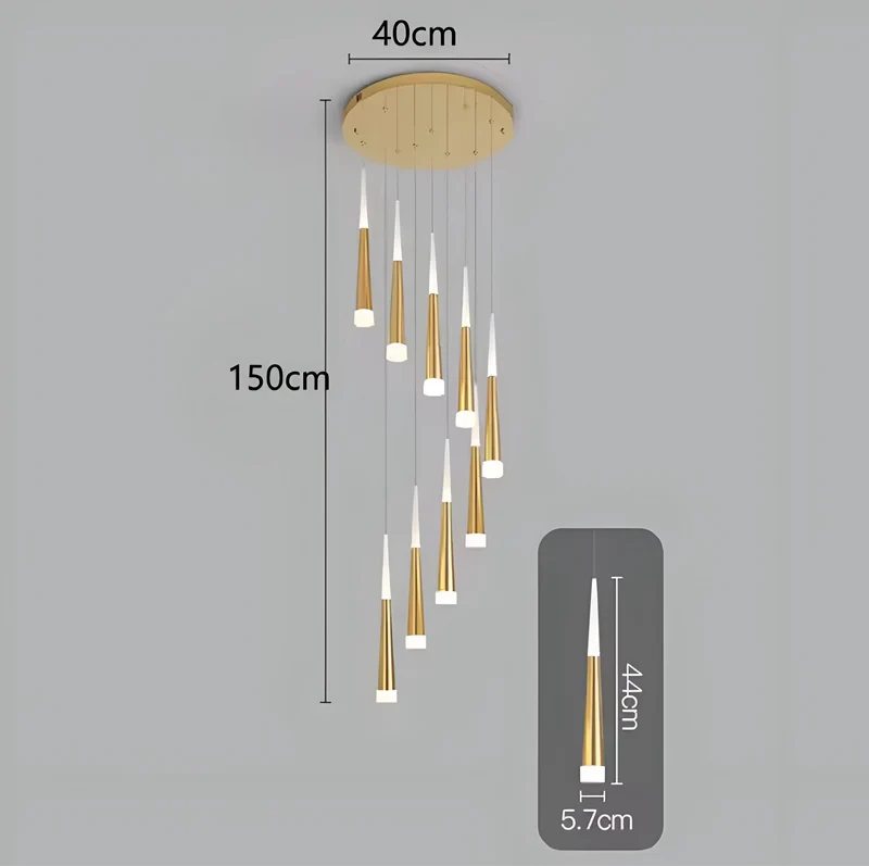 Duplex Kronleuchter Cornet