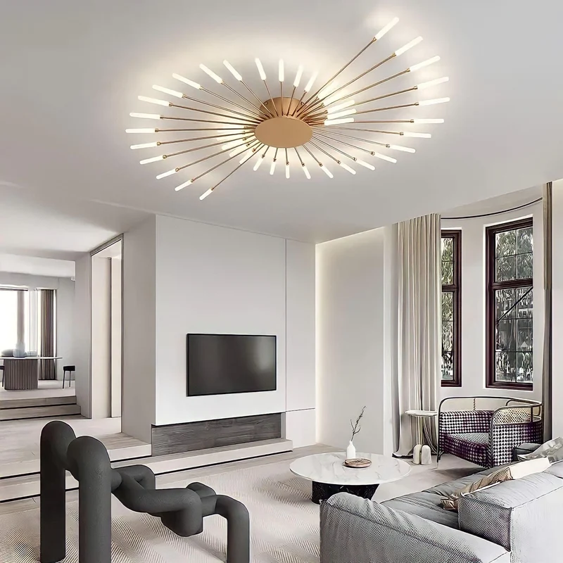 Moderne Deckenlampe im Stacheldesign