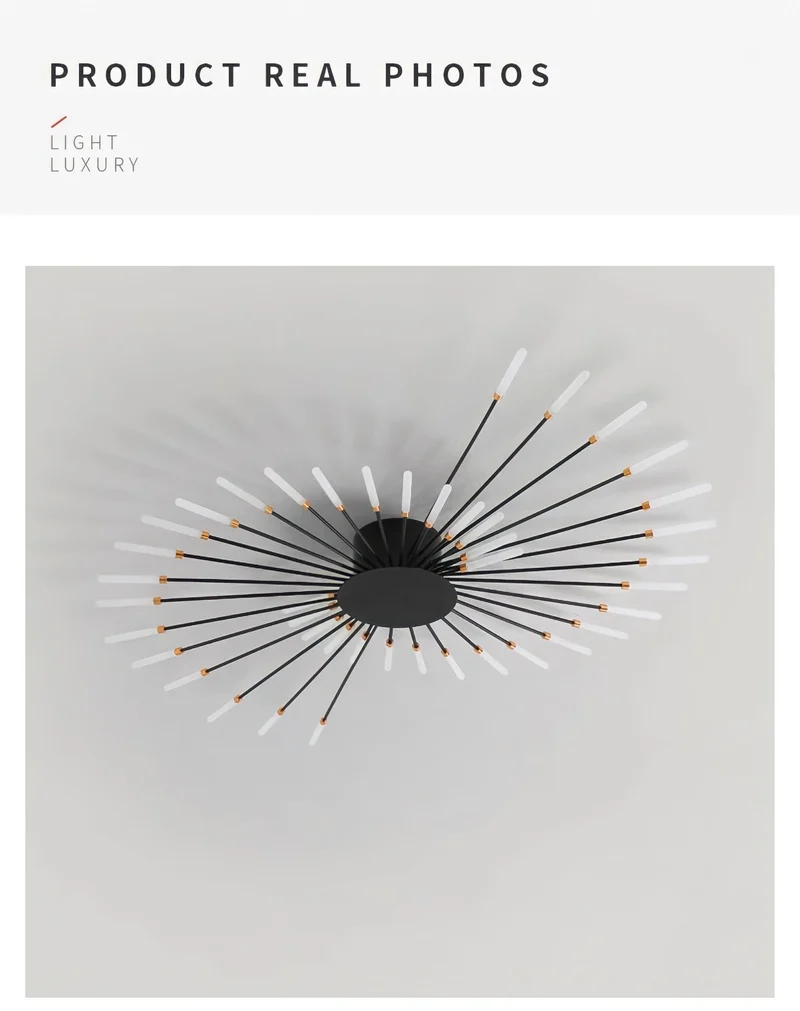 Moderne Deckenlampe im Stacheldesign