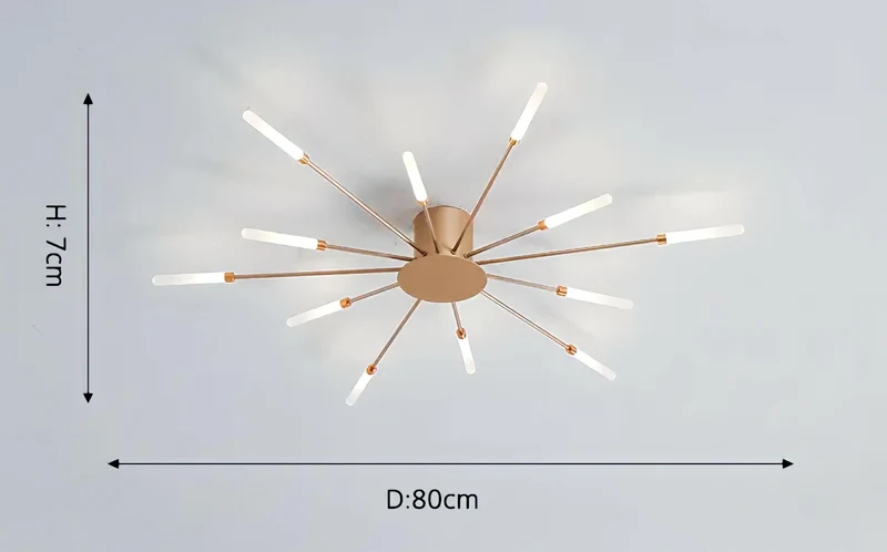 Moderne Deckenlampe im Stacheldesign