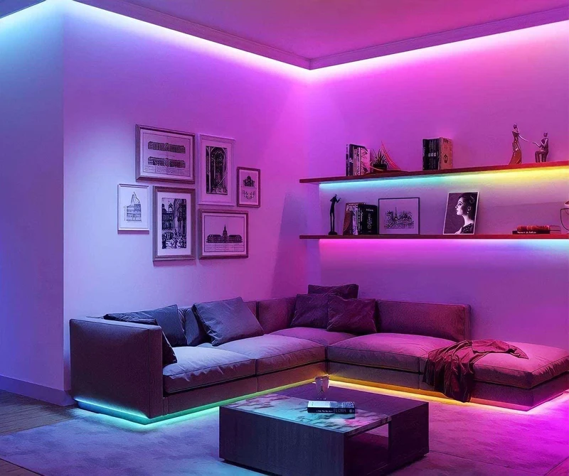 LED Streifen farbig mit Fernbedienung