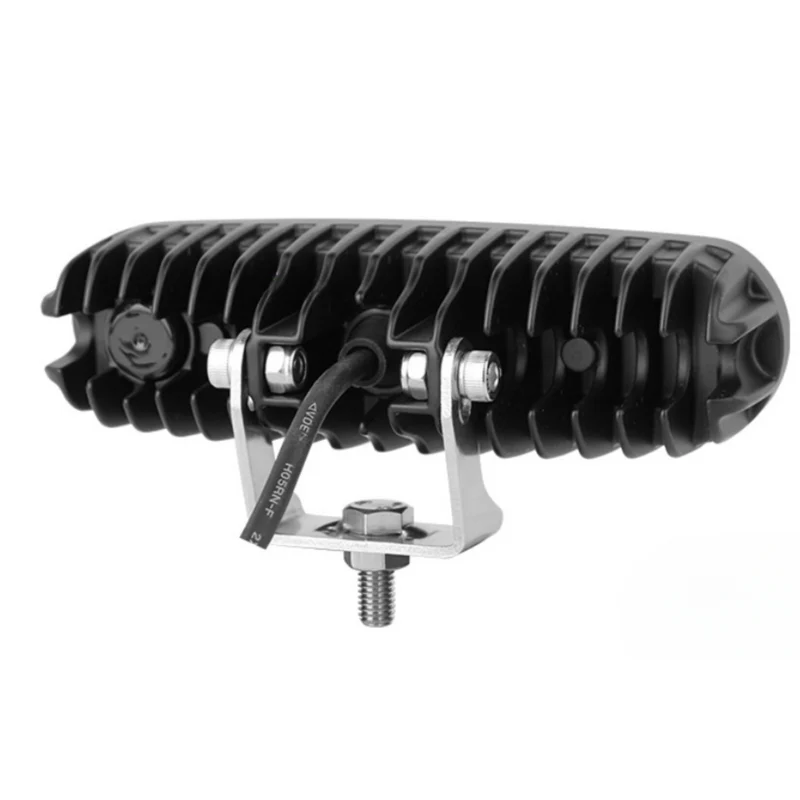 Lampada da lavoro LED sottile rettangolare con staffa in acciaio inox / 16W