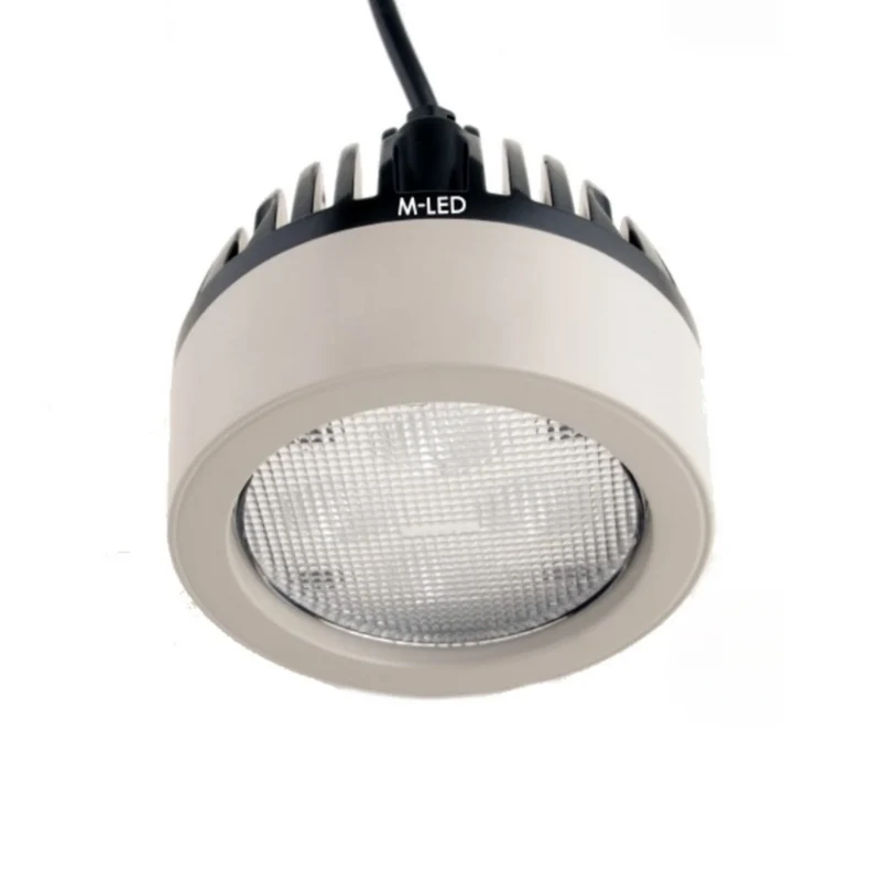 Faro da lavoro rotondo stile John Deere LED grigio 40W / 4000 lumen