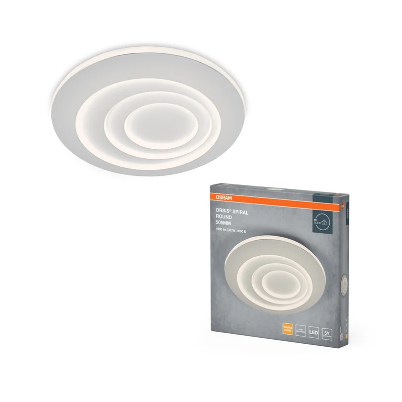 OSRAM ORBIS SPIRALE TONDA Lampada da soffitto, bianca, 42W, 4000lm