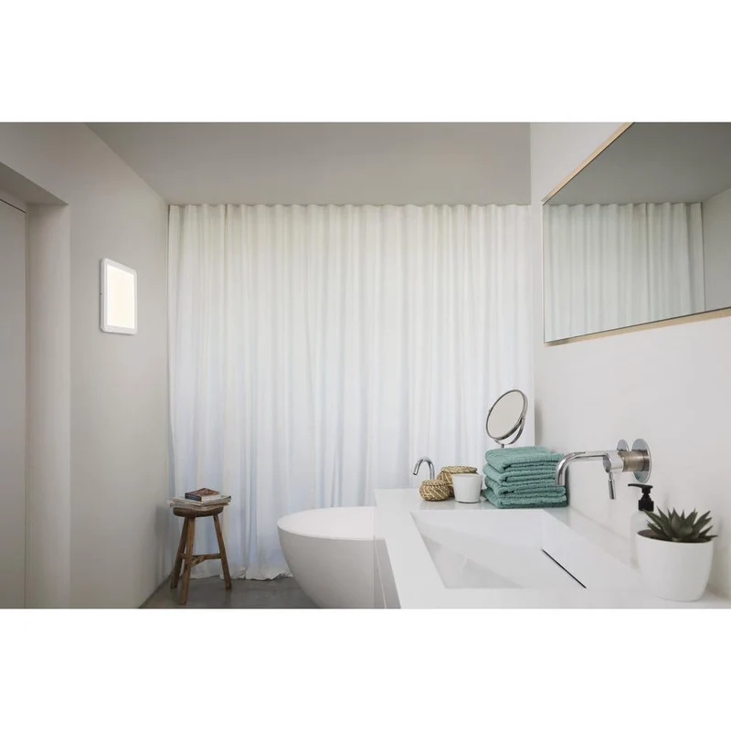 OSRAM ORBIS Disc lampada da soffitto per bagno 30x30cm 22W IP44 bianco
