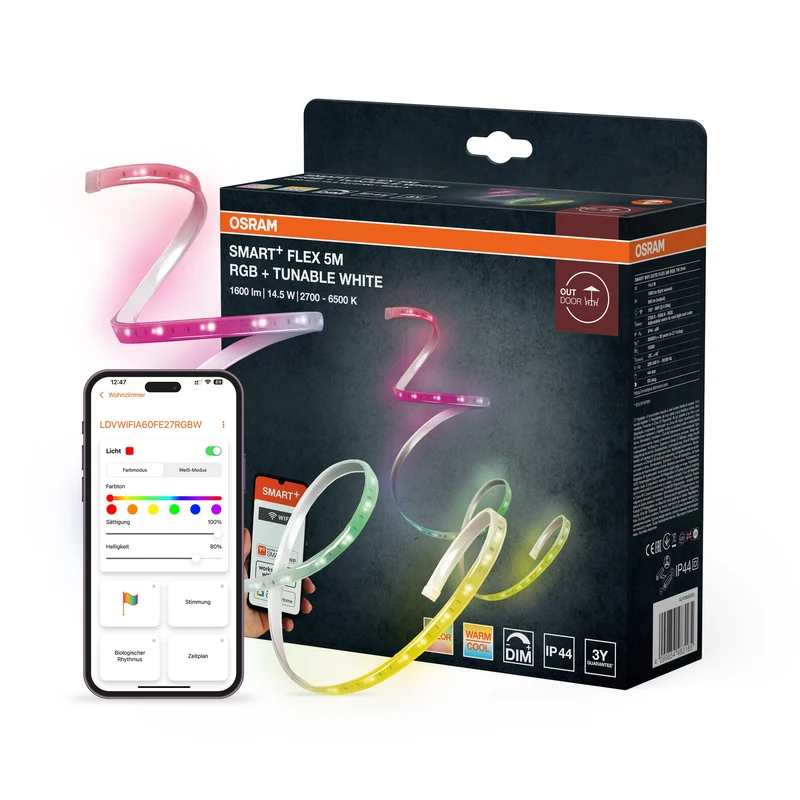 OSRAM SMART+ WIFI OUTD 5M striscia LED, bianco, 14W, 850lm