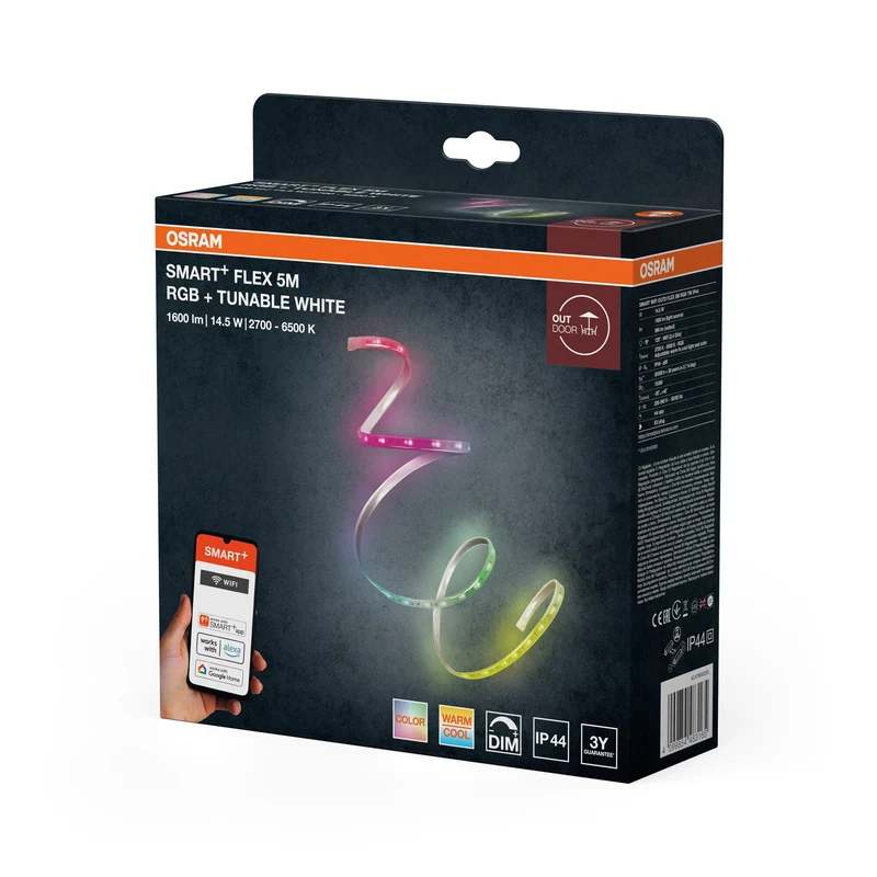 OSRAM SMART+ WIFI OUTD 5M striscia LED, bianco, 14W, 850lm