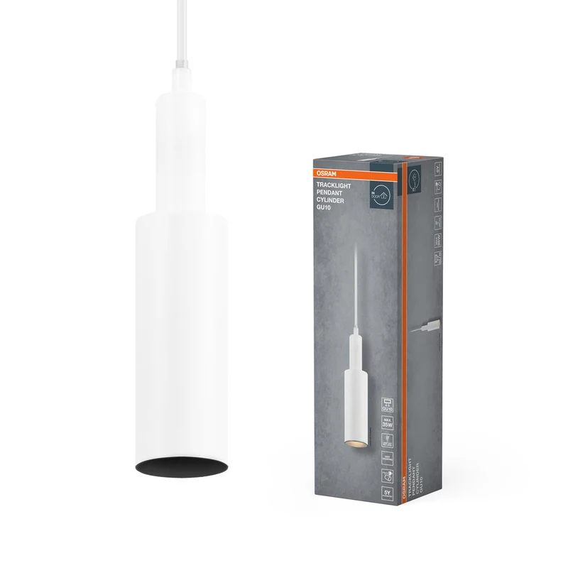 OSRAM FARETTO A BINARIO PENDENTE CILINDRO Lampada a sospensione bianca GU10