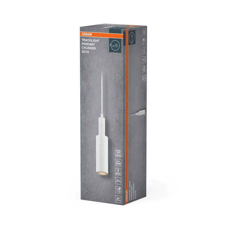 OSRAM FARETTO A BINARIO PENDENTE CILINDRO Lampada a sospensione bianca GU10