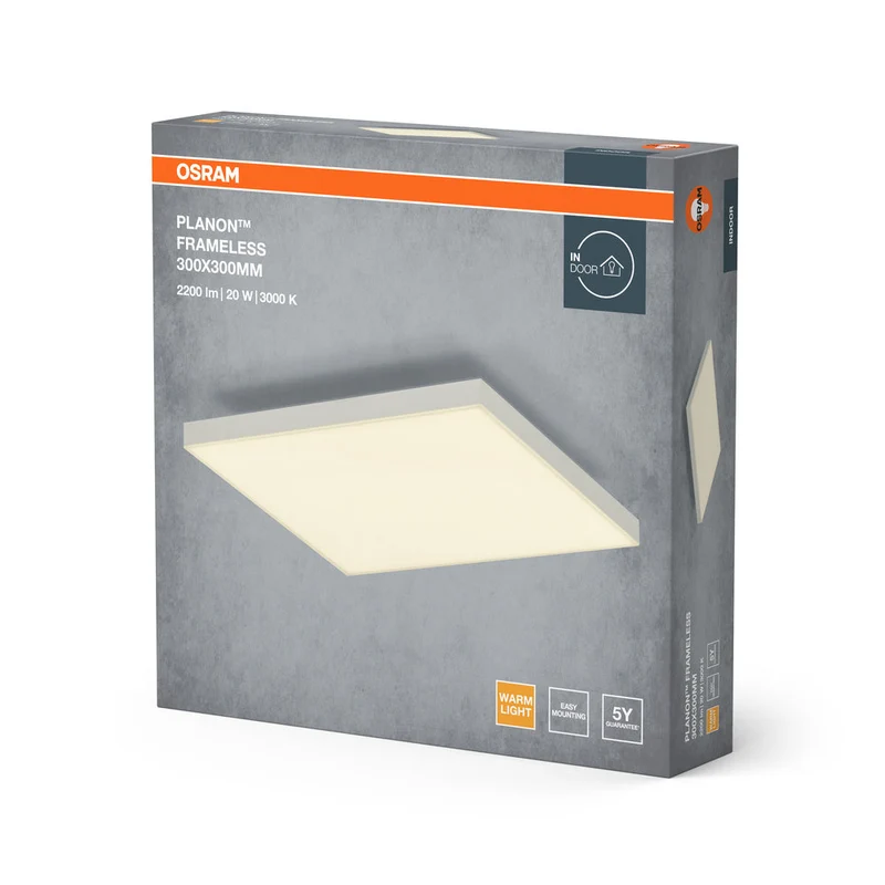 OSRAM Planon Lampada da soffitto senza cornice, 19W, 300x300mm