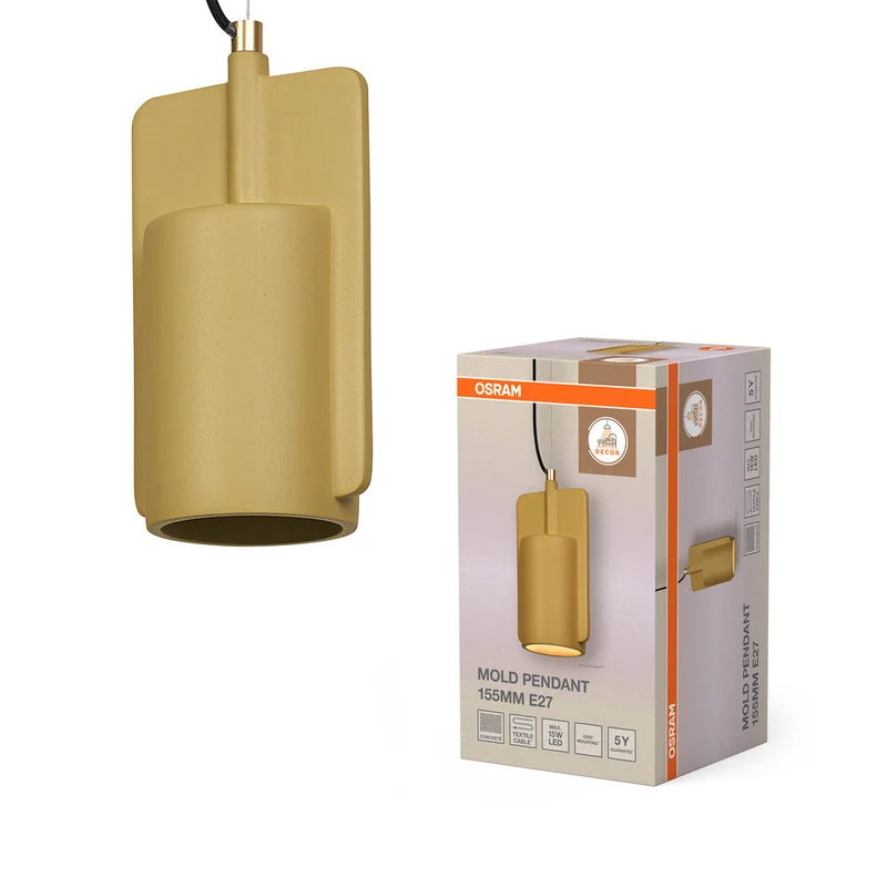 OSRAM DECOR Lampada a sospensione Mold 155MM 1xE27 Oro