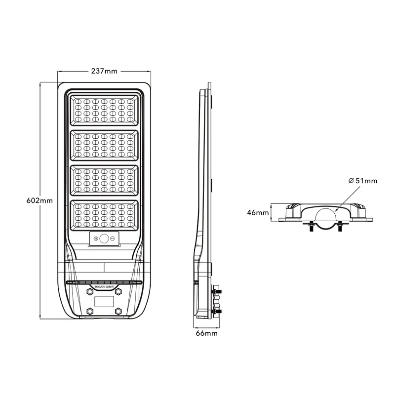LAMPIONE SOLARE CON SENSORE ES-M-300NF