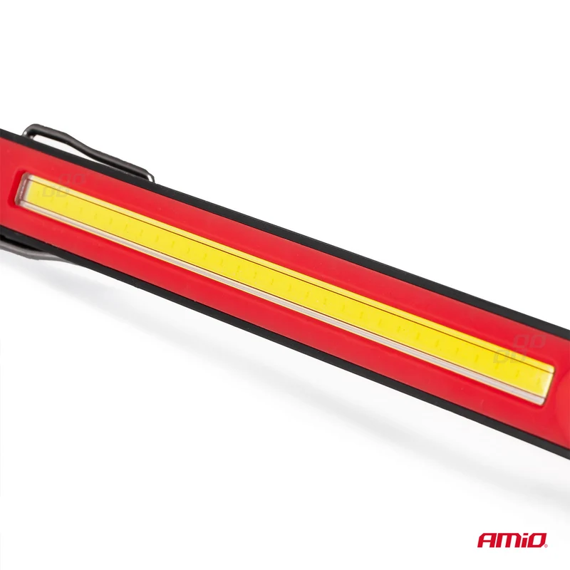 Torcia sottile ricaricabile con magnete e gancio